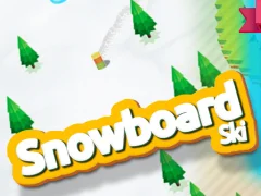 Гульня Snowboard and skis онлайн
