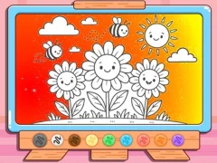 Гульня Coloring Book: Happy Flower онлайн