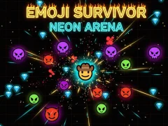 Гульня Emoji Survivor - Neon Arena онлайн