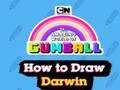 Гульня The Amazing World of Gumball How to Draw Darwin онлайн