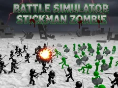Гульня Battle Simulator Stickman Zombie онлайн