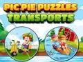 Гульня Pic Pie Puzzles Transports онлайн
