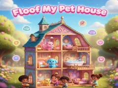 Гульня Floof My Pet House онлайн