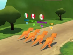 Гульня Dinosaur Shifting Run онлайн