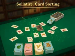 Гульня Solitaire. Card Sorting онлайн