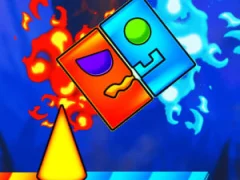 Гульня Fire And Water Geometry Dash онлайн