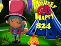 Гульня Monkey Go Happy Stage 824 онлайн