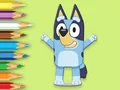Гульня Coloring Book: Happy Bluey онлайн
