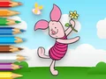 Гульня Coloring Book: Piglet Holds Toy Windmill онлайн