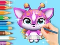 Гульня Coloring Book: Cute Fluvsies онлайн