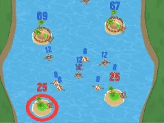 Гульня Battle For The Islands онлайн