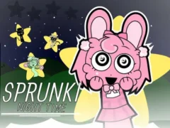 Гульня Sprunki Night Time 2 онлайн