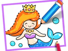 Гульня Toddler Drawing: Mermaid онлайн