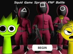 Гульня Squid Game Sprunki Fnf Battle онлайн