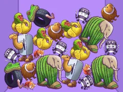Гульня Merge Brainrot онлайн