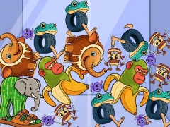 Гульня Italian Brainrot: Animals Merge Puzzle онлайн