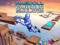 Гульня Ragdoll Parkour Simulator онлайн