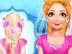 Гульня Princess wedding hairstyle онлайн