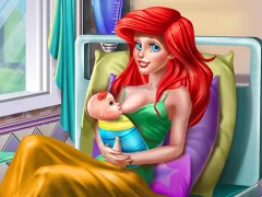 Гульня Princess Mermaid Mommy Birth онлайн
