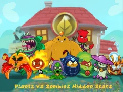 Гульня Plants Vs Zombies Hidden Stars онлайн