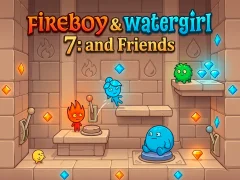 Гульня Fireboy & Watergirl 7: and Friends онлайн