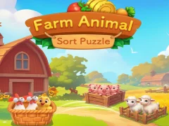 Гульня Farm Animal Sort Puzzle онлайн