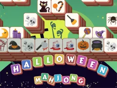 Гульня Halloween Mahjong Tiles онлайн
