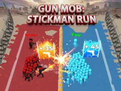 Гульня Gun Mob: Stickman Run онлайн