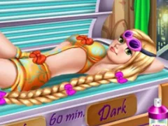 Гульня Goldie Princess Tanning онлайн
