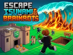 Гульня Escape Tsunami for Brainrots онлайн