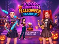 Гульня K Pop Hunter Halloween Fashion онлайн