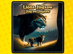 Гульня Lions Jigsaw Jigsaw онлайн