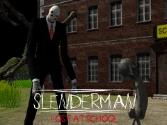 Гульня Slenderman Lost at School онлайн
