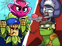 Гульня Plants Vs Zombies - Merge Defense онлайн