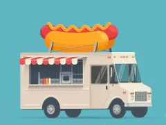 Гульня Food Trucks Jigsaw онлайн