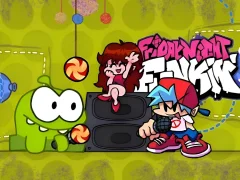 Гульня Friday Night Funkin VS Om Nom from Cut The Rope онлайн