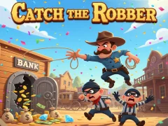 Гульня Catch the roober онлайн