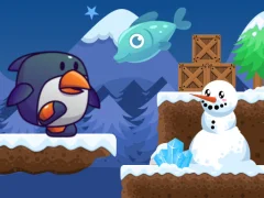 Гульня Penguin Fishing онлайн