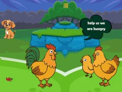 Гульня Feed Hungry Hen Family онлайн