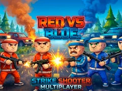 Гульня Red vs Blue. Strike Shooter Multiplayer онлайн