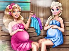 Гульня Cute Mommies Pregnant Sauna онлайн