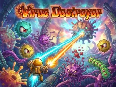 Гульня Virus Destroyer онлайн