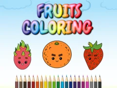 Гульня FRUITS COLORING онлайн