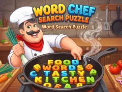 Гульня Word Shef Search Puzzle онлайн