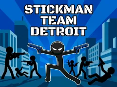Гульня Stickman Team Detroit онлайн