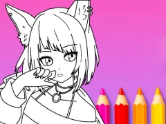 Гульня Anime Manga Coloring Book онлайн