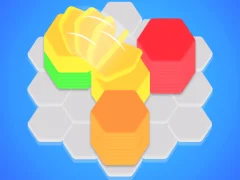 Гульня Hexa Stack Sort онлайн