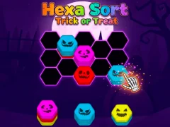 Гульня Hexa Sort Trick or Treat онлайн