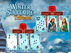 Гульня Winter Solitaire TriPeaks онлайн