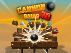 Гульня Cannon Balls 3D онлайн